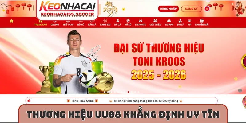 Thương hiệu UU88 khẳng định uy tín